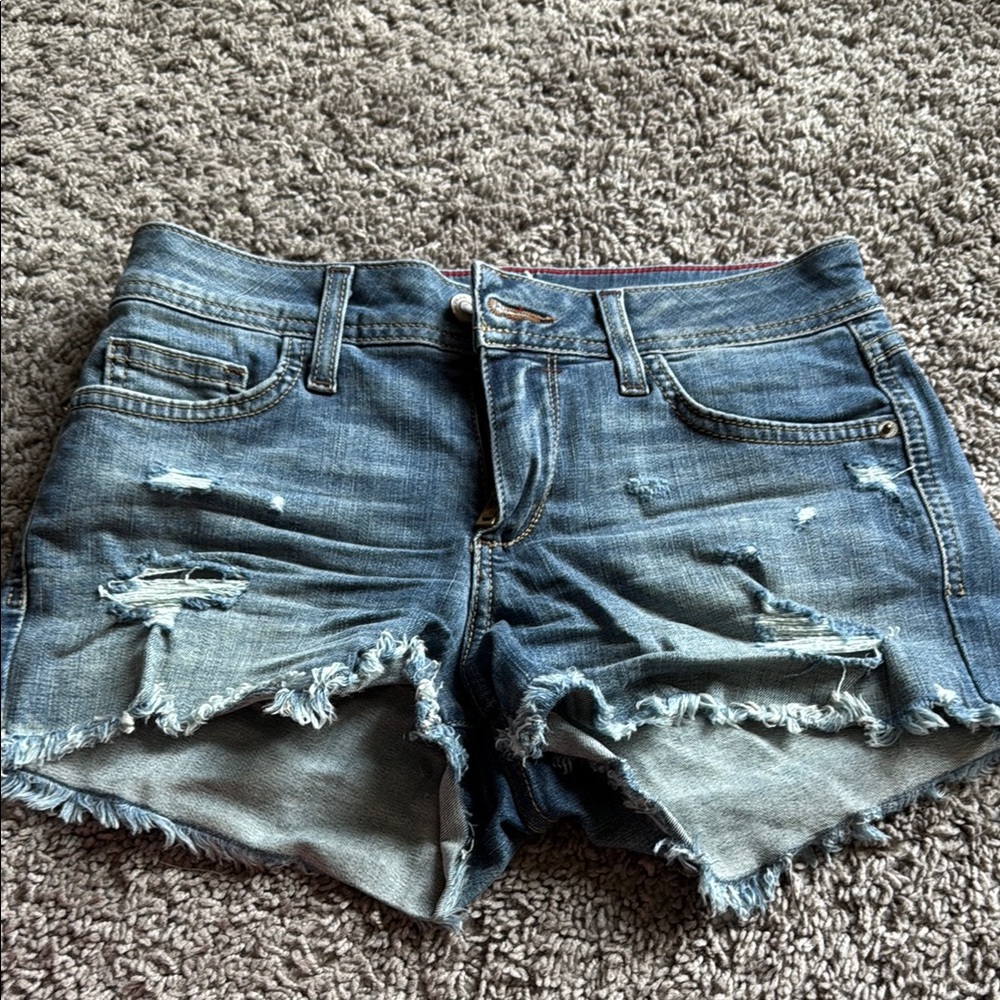 Denim Distressed Women Shorts